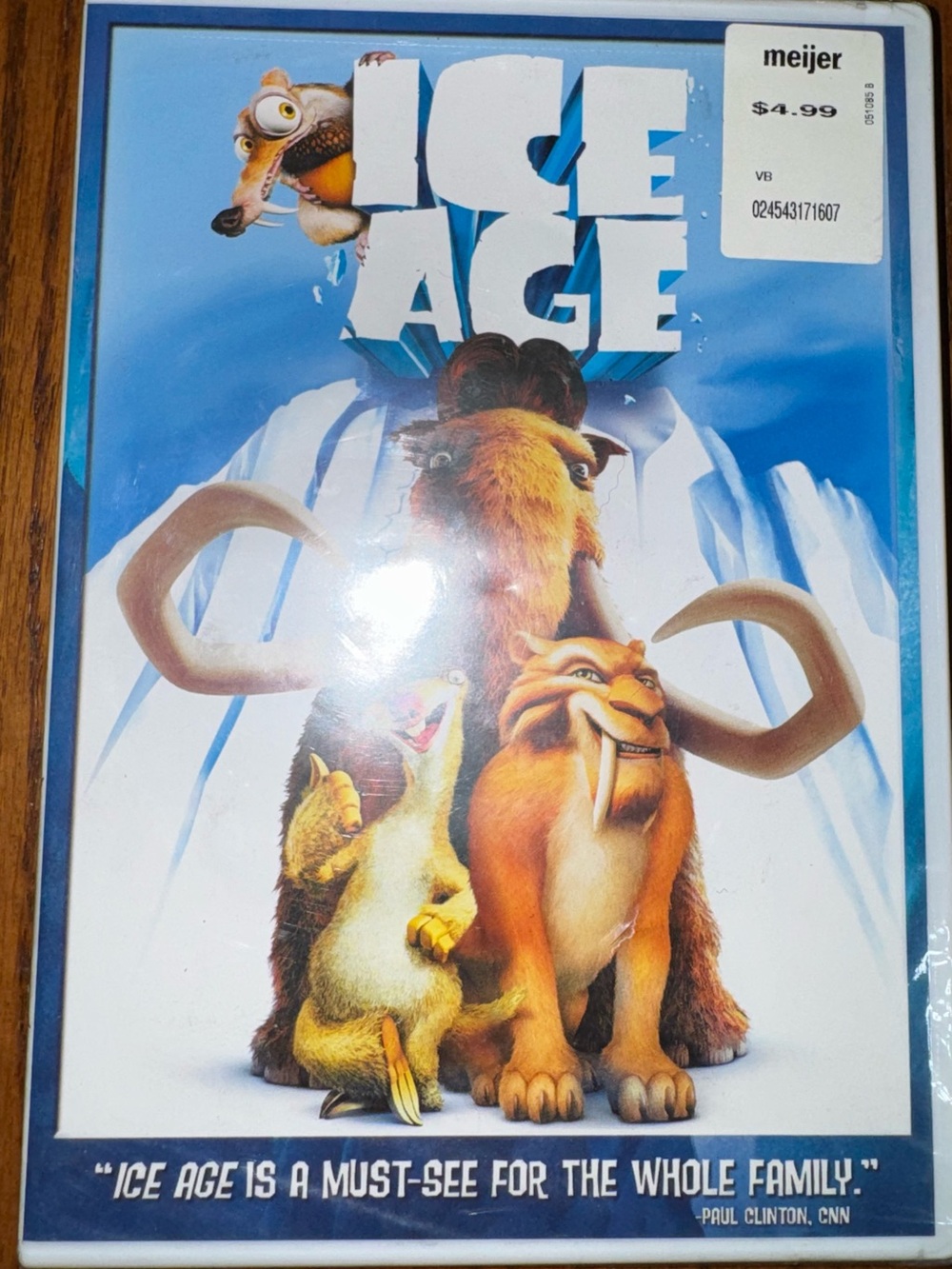 Ice Age DVD Animated Family Movie Blue Sky Studios Kids Film